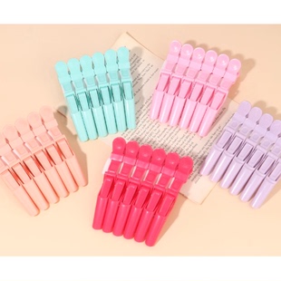 美发无痕发夹鳄鱼夹大号刘海鸭嘴夹侧边发卡理发化妆师专用定位夹