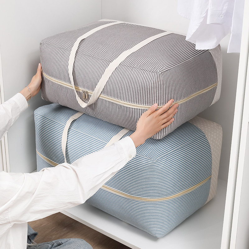 棉麻收纳袋大容量装被子防水防潮整理行李衣物幼儿园搬家打包袋在类目 收纳整理, 家庭防尘用具, 被子防尘袋中 - 来自Buy2taobao.com提供专业的淘宝代购服务