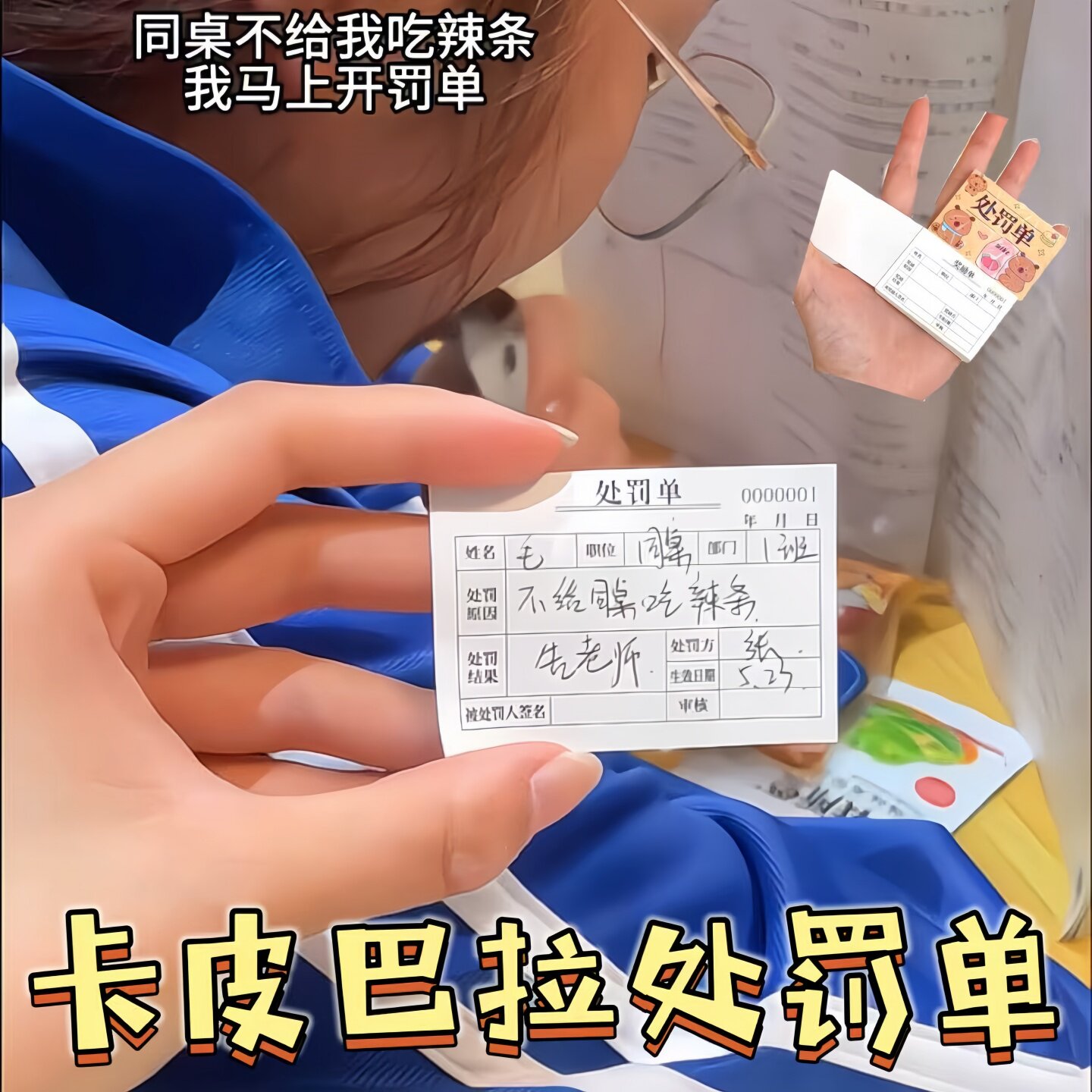 迷你处罚单奖励单情侣游戏学生朋友创意趣味整蛊玩具口袋本笔记本
