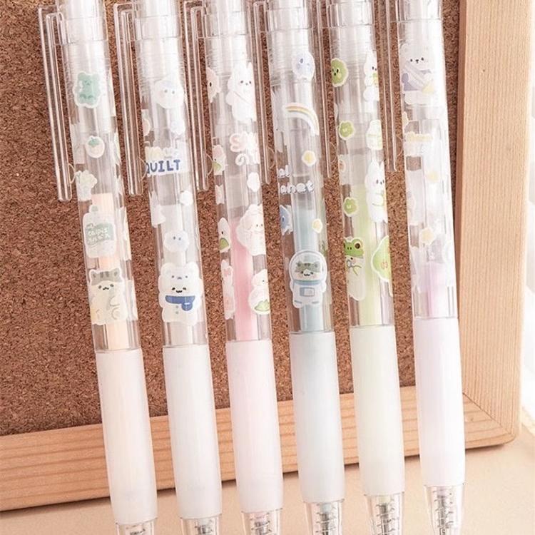 按动笔型笔芯点点胶少女心笔形胶手账拼贴手工学生专用点点胶笔芯图片