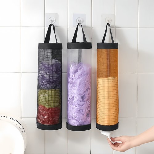 厨房垃圾袋收纳挂袋壁挂式收纳袋储物袋家用墙上抽取整理收纳神器