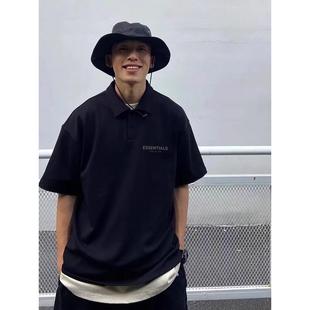 复古翻领短袖 男款 美式 polo衫 t恤上衣 夏季 薄潮流休闲宽松百搭半袖
