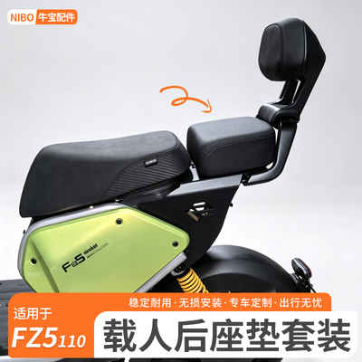 适用九号电动车fz5110后座套装FZ5载人延长件加高改装加装配件