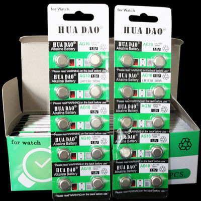 LR1130扣式电子电池小电子手表小玩具1.55V碱性LR54 AG10纽扣电池