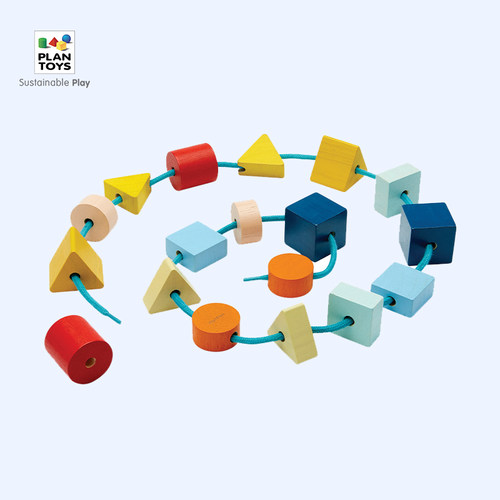 儿童串珠游戏颜色形状认知