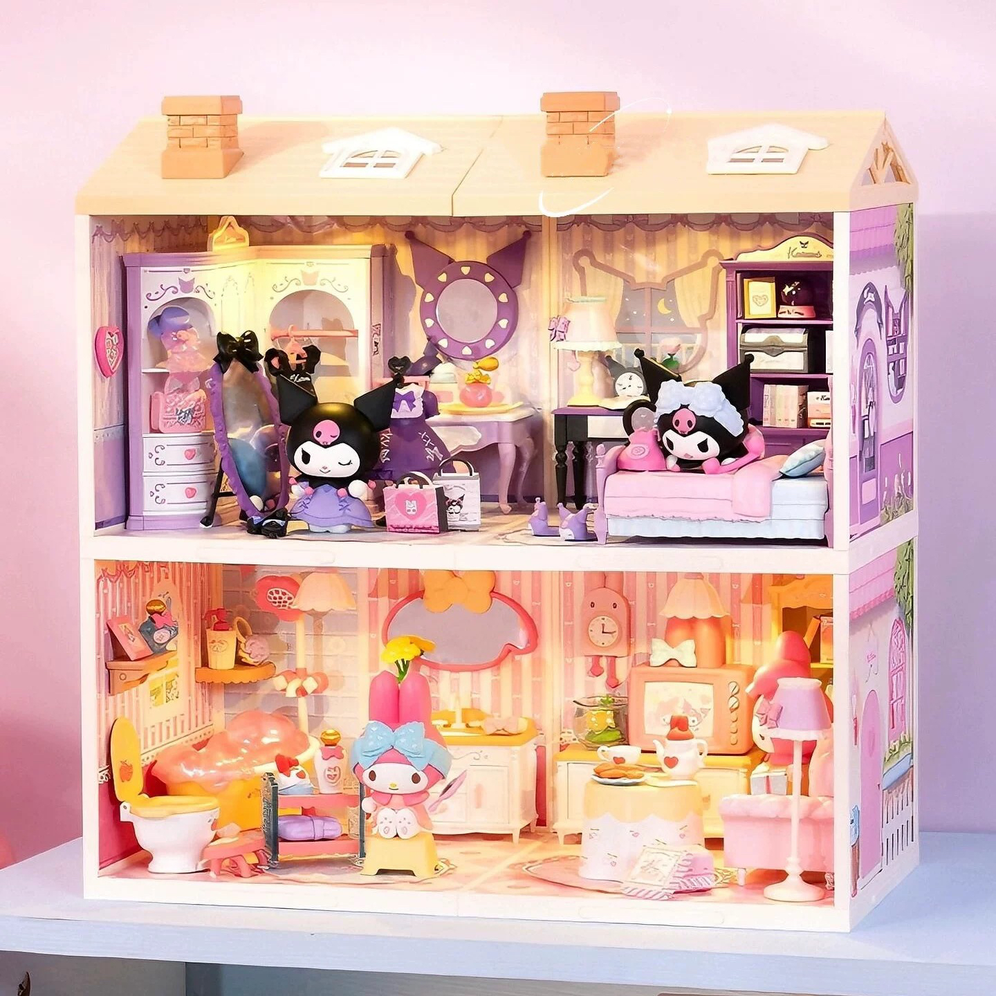 若来三丽鸥超级世界diy小屋积木