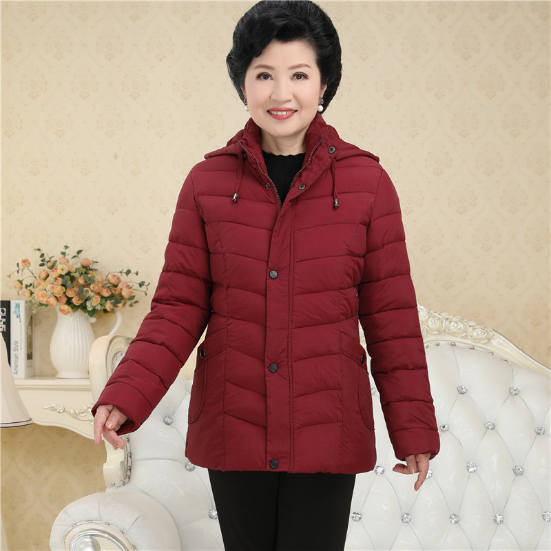 遮肚显瘦耐脏防水面料女士羽绒服