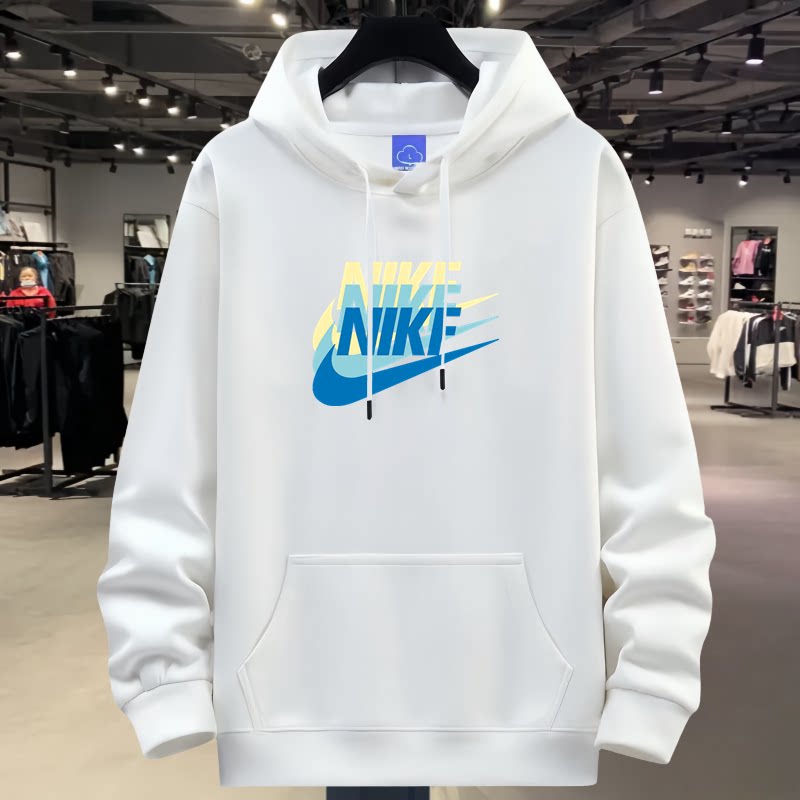 奥莱连帽卫衣男士宽松时尚潮牌套头帽衫秋冬休闲加绒加厚保暖上衣