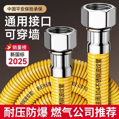 燃气波纹管2025新国标防爆软管