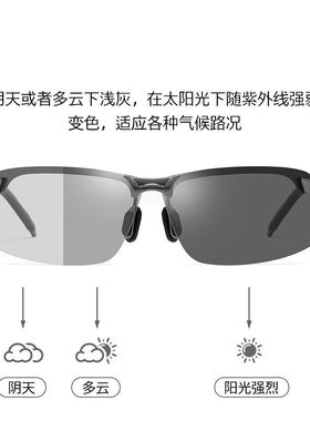 偏光变色太阳镜男士墨镜防紫外线夜视眼镜钓鱼开车专用日夜两用潮