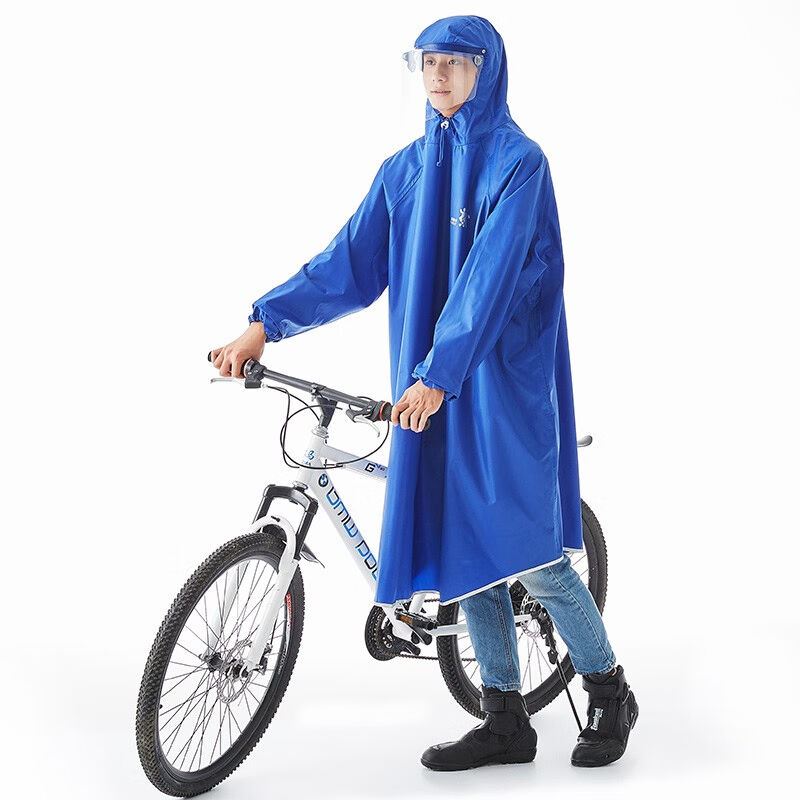 【有袖款】美绮尔自行车雨衣女骑行带袖学生单人加大加厚雨披男成