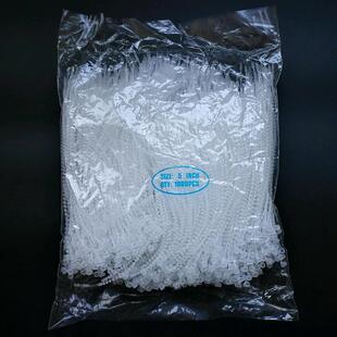 透明珍珠子母扣黑色珠链吊牌绳塑料挂绳珠带手穿针可收缩1000爆款