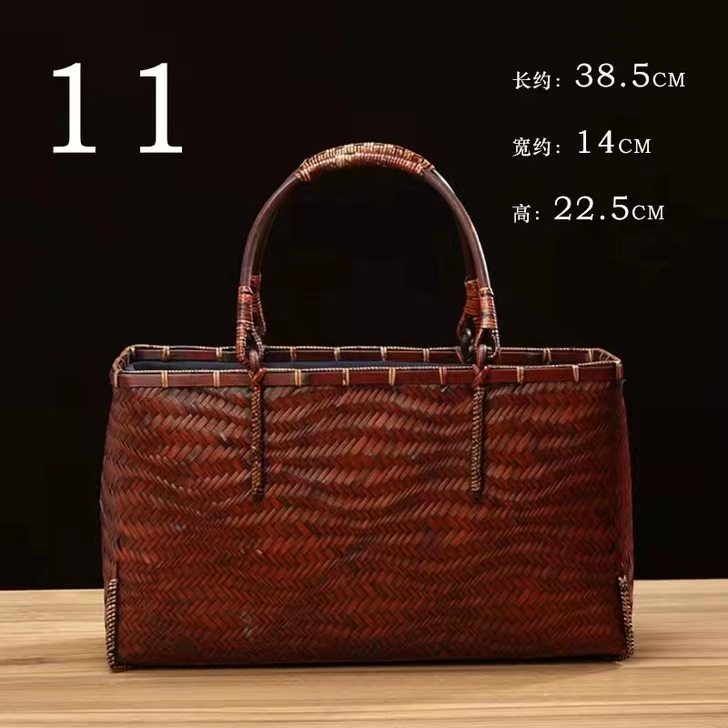 竹包竹编手提篮子女包编织迷你茶具收纳包配饰包,特色手工艺,竹编/竹雕,淘宝优惠券,粉丝福利购,淘宝优惠卷