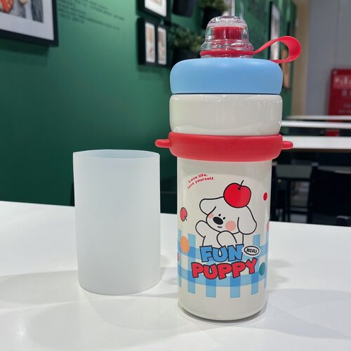 硅胶水杯套小茶日记700ml保温杯垫防摔吸管杯冰霸透明全包保护套