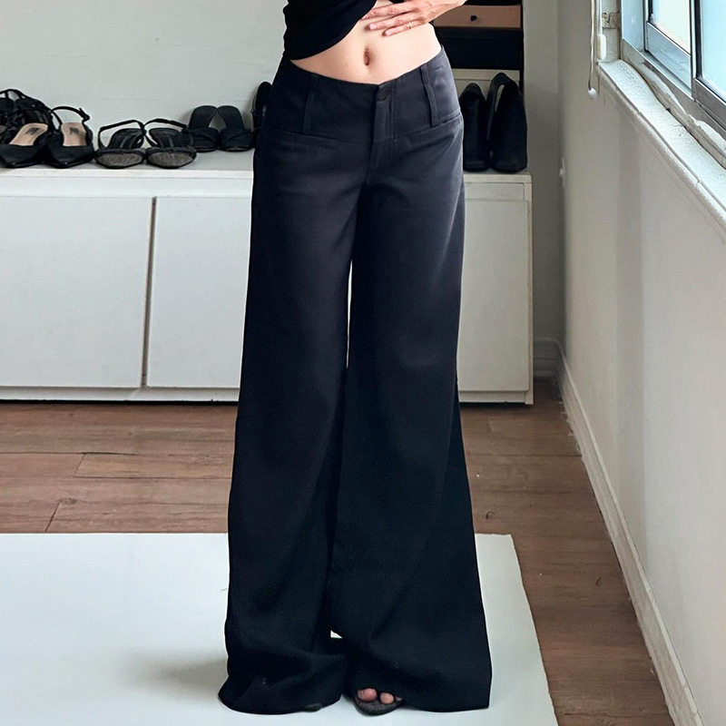 Casual women's suit pants 简约显瘦西装裤低腰款式直筒休闲裤女