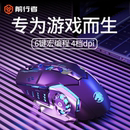 前行者有线鼠标电竞游戏静音机械宏编程电脑办公笔记本吃鸡cf专用