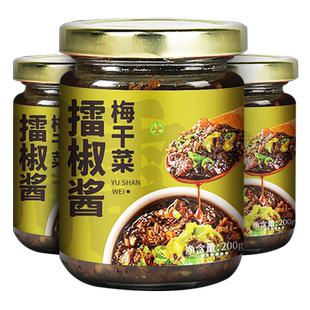 御膳味擂椒酱梅干菜湖南农家手工外婆菜拌饭酱香辣辣椒下饭菜咸菜