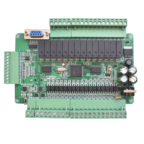 国产plc工控板简易可编程控制器式fx3u-30mr 支持RS232/RS485通讯