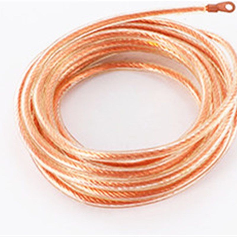 防静电接地针纯铜全铜实芯避雷针接地线软铜线接地铜棒接地引下线