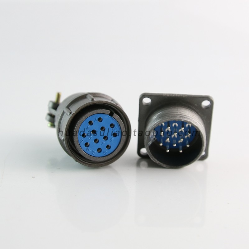航空插头连接器 X24K12P芯 开孔24MM 19芯 20芯 26芯公插母座