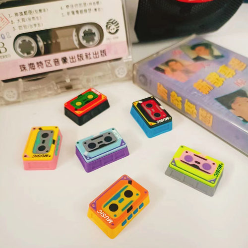 机械键帽可爱树脂1.5U复古随身听