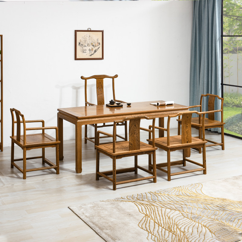 红木家具鸡翅木泡茶桌茶艺桌功夫