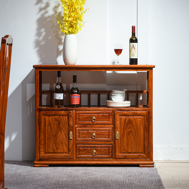 刺猬紫檀中式花梨木储物柜