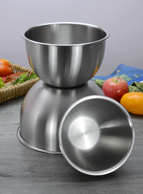 INDUSTRIOUS ANT金蚂蚁0.6mm加厚食品级304不锈钢洗菜和面沙拉盆