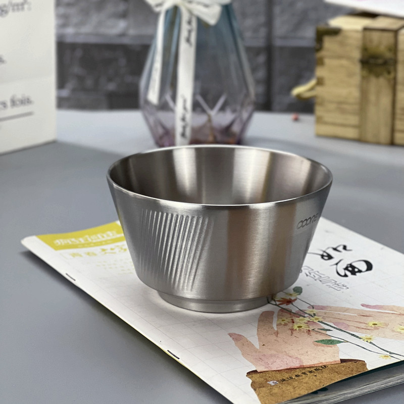 双层中空隔热防烫加厚食品级304不锈钢碗泡面快餐面酱料沙拉饭碗,餐饮具,泡面碗,淘宝优惠券,粉丝福利购,淘宝优惠卷