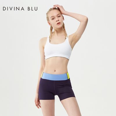 DIVINA BLU春夏新款跑步运动短裤速干透气弹力专业瑜伽裤女