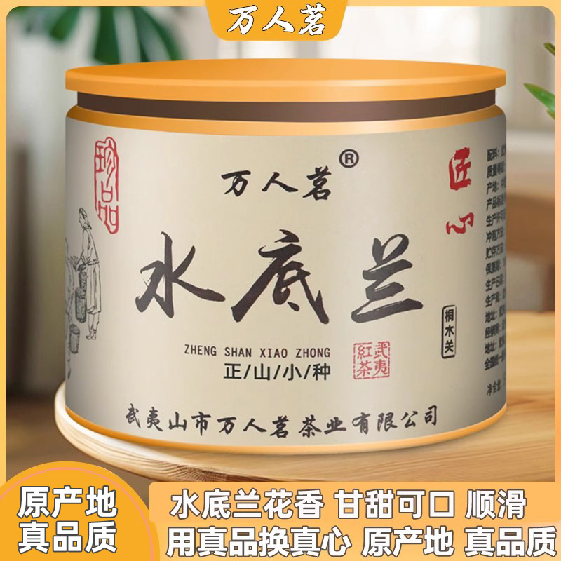 水底兰正山小种红茶武夷山特级正宗桐木关茶叶礼盒散装官方旗舰店