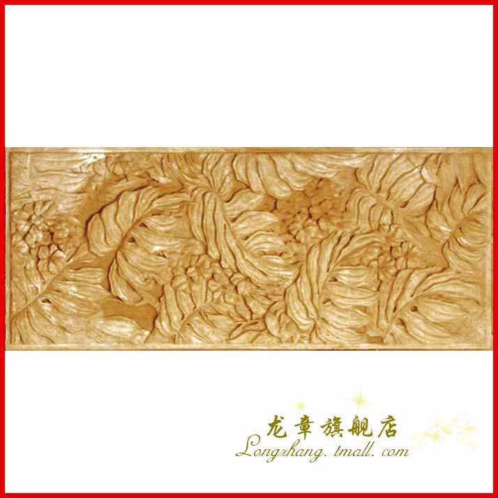 上海龙章 砂岩雕刻浮雕壁画背景墙/酒吧装饰/沙岩壁画-锦绣丛生