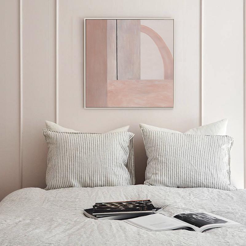 北欧抽象装饰画客厅艺术画餐厅壁画ins简约现代方形卧室床头挂画图片