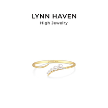 LynnHaven麟玟 SKY新月 18K金Akoya海水珍珠钻石手镯新年礼物