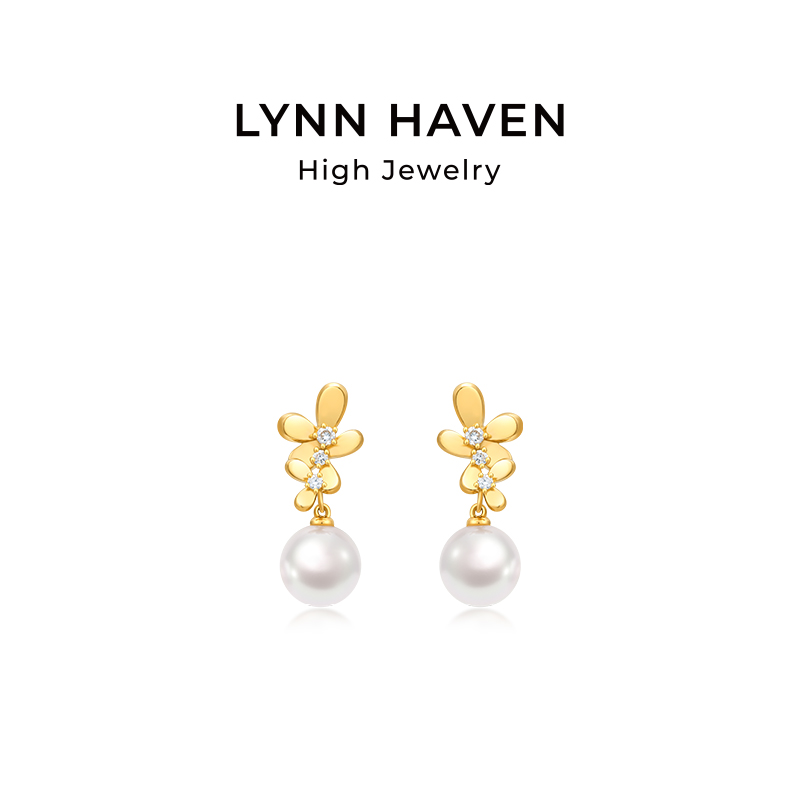 LynnHaven麟玟Akoya海水珍珠耳饰