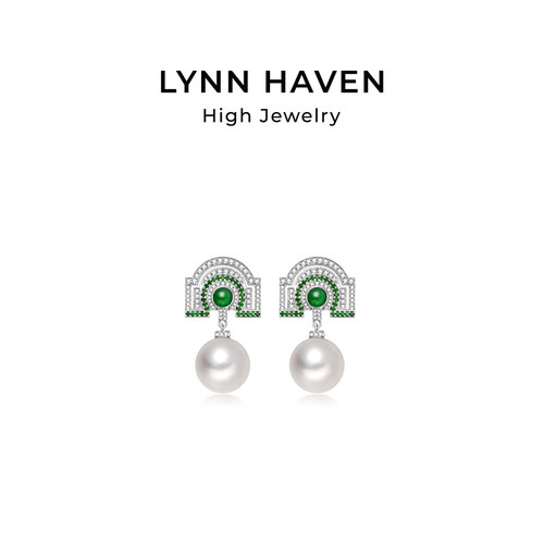 LynnHaven麟玟园镜澳白珍珠耳钉