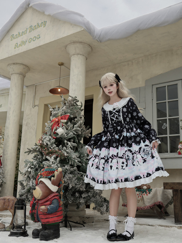 [Rabbit crystal ball] princess come lo original OPLolita doll collar long sleeves cute and sweet