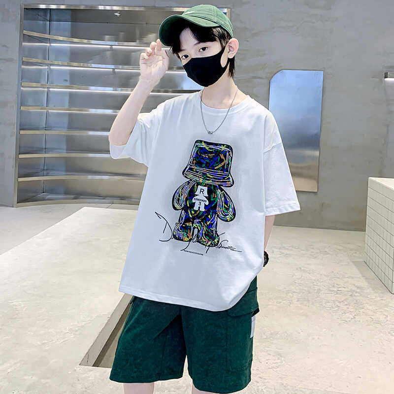 男童夏装大童t恤短袖纯棉2025新款儿童夏季潮牌半袖男孩炸街体恤,童装/婴儿装/亲子装,T恤,淘宝优惠券,粉丝福利购,淘宝优惠卷