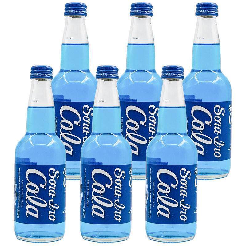 新日期巴厘岛网红碳酸饮料蓝岸蓝色可乐400ml*6瓶10瓶20瓶装整箱