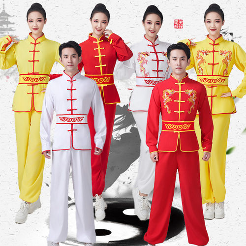 成人打鼓服舞龙舞狮表演服男女生秧歌服装腰鼓服武术练功服演出服