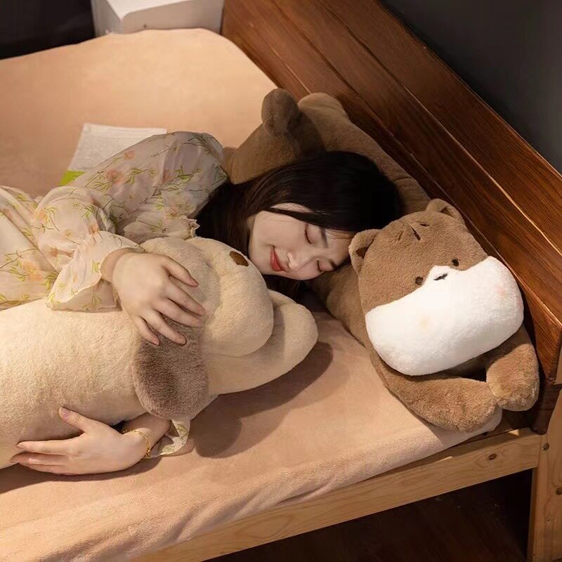 长条狗狗可爱枕头睡觉女生侧睡夹腿娃娃玩偶床上毛绒玩具生日礼物图片