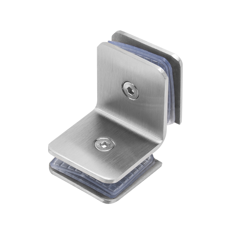 固钛304不锈钢玻璃门固定夹淋浴房无框钢化玻璃直角隔断角码配件