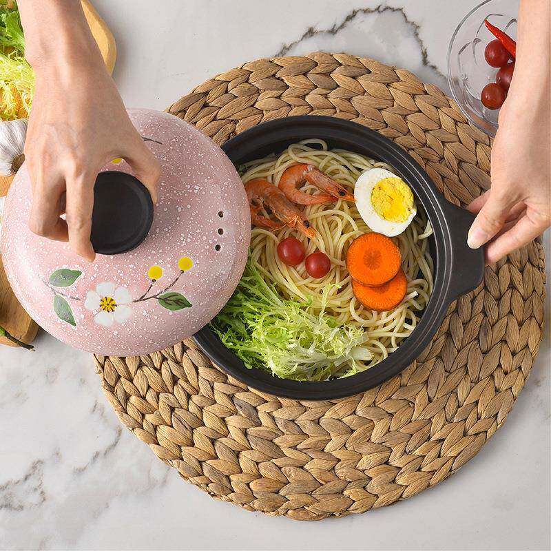 养生陶瓷韩式高温耐热陶瓷砂锅雪花瓷锅煲保险礼品LOGO落款