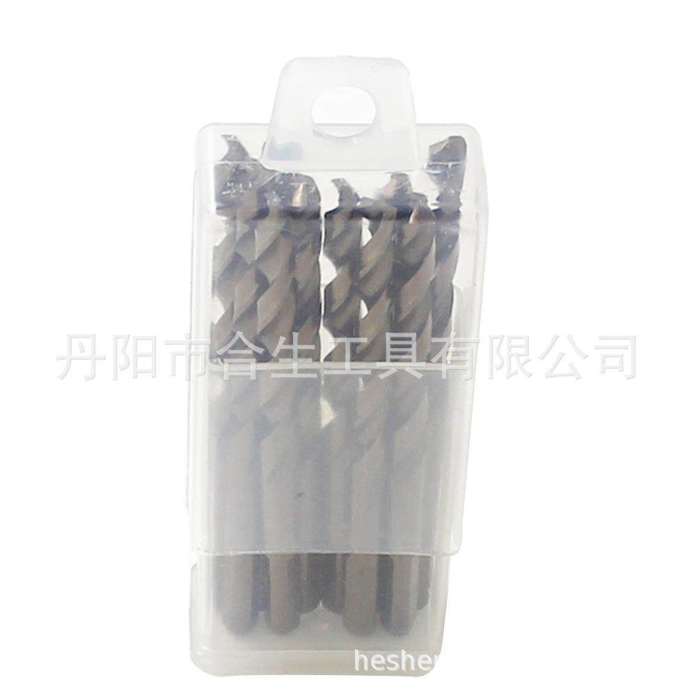 M35含钴三角柄博士盒6mm烤黄麻花钻1/4高钴不锈钢开孔钻头套装