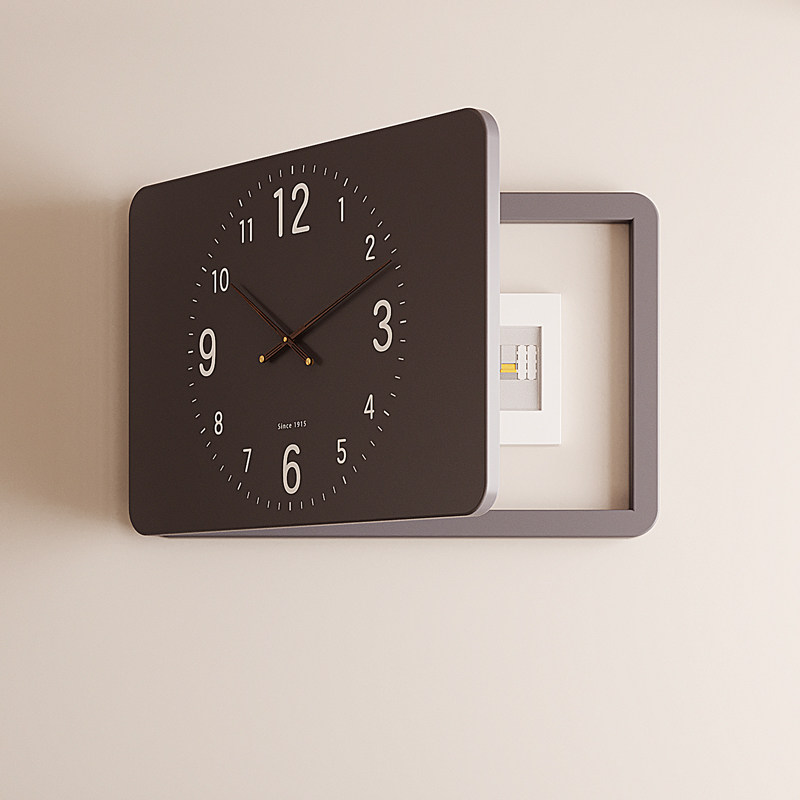 电表箱挂画带钟表2024新款遮丑配电箱装饰钟表电闸弱电箱壁画时钟,家居饰品,电表箱装饰画,淘宝优惠券,粉丝福利购,淘宝优惠卷