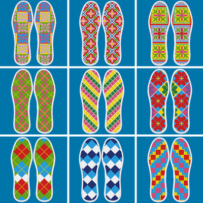 七层棉布十字绣鞋垫买三送一