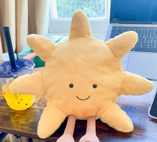 jellycat趣味太阳月亮儿童抱枕新