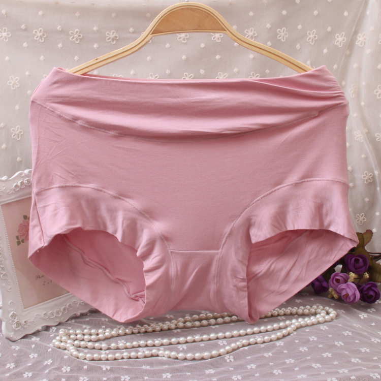 4条170斤莫代尔胖妹妹女士高腰内裤中年胖mm裤衩三角裤裤头女性