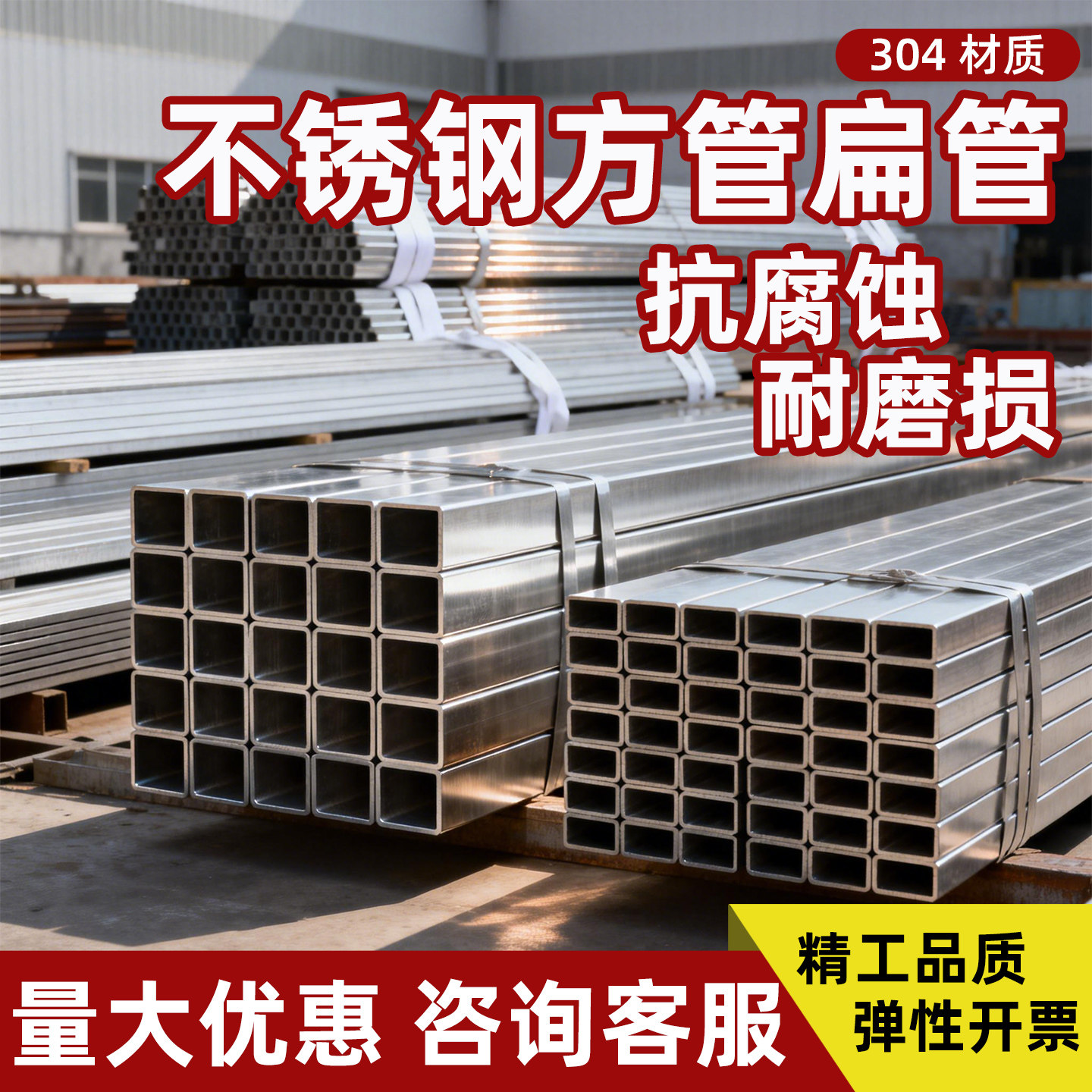方管矩形管整根6米量大优惠图片