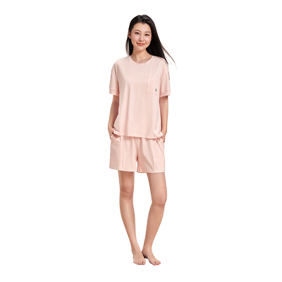 林卡女款莫代尔棉圆领家居服